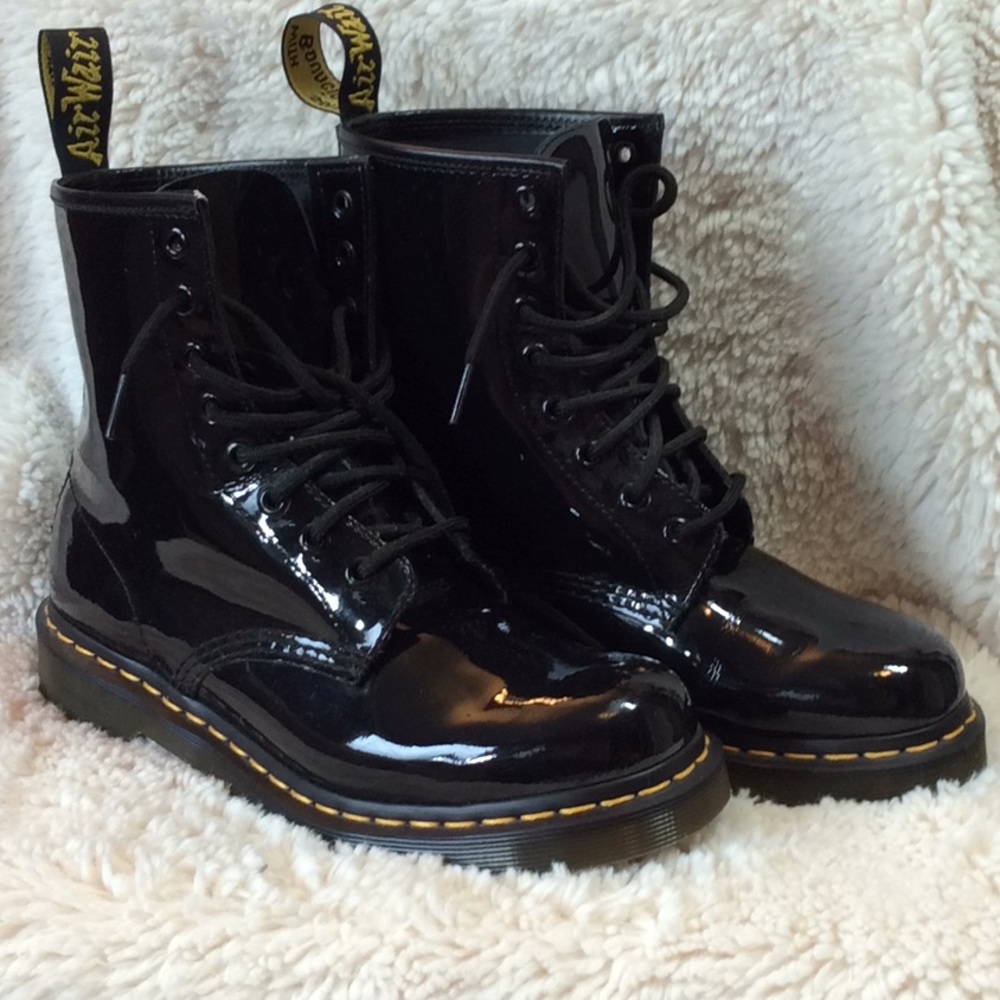 Dr Martens Black Patent Boots